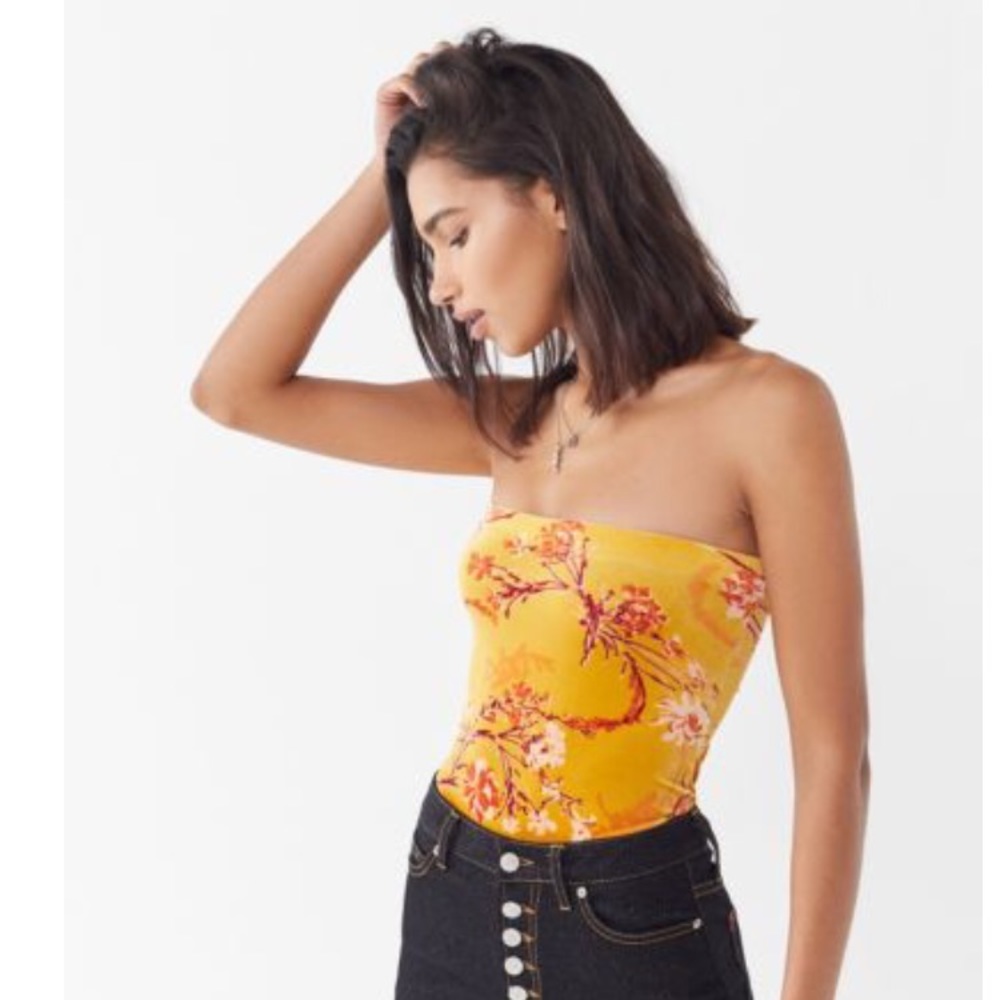 Out From Under Velvet Tube Top Bodysuit